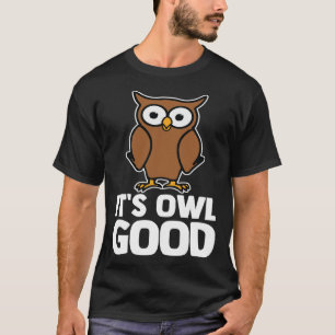 フクロウ良フクロウことわざかわいいフクロウクールル Tシャツ