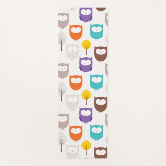 フクロウ葉ズ ヨガマット (正面)