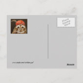 フクロウ葉書を消す ポストカード (裏面)