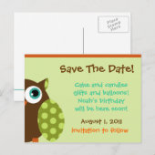 フクロウ葉書 案内ポストカード (正面/裏面)