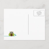 フクロウ葉書 案内ポストカード (裏面)