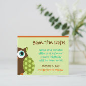 フクロウ葉書 案内ポストカード (スタンド正面)