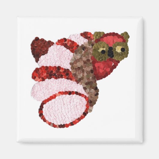 フクロウ角磁石 マグネット (正面)