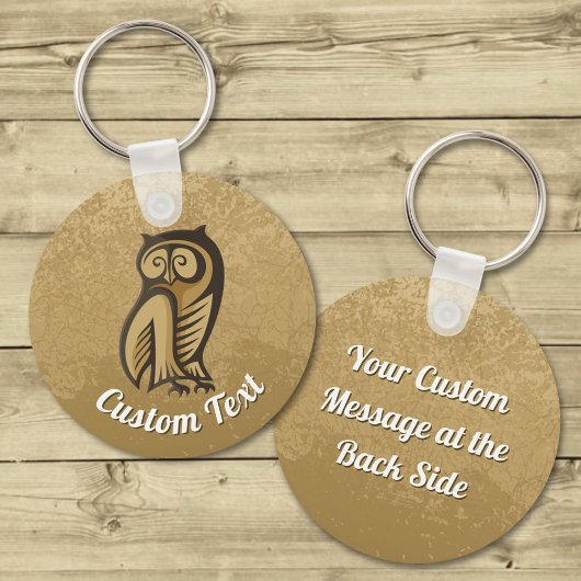 フクロウ記号の色キーチェーン キーホルダー