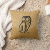 フクロウ記号の色 クッション (ブランケット)