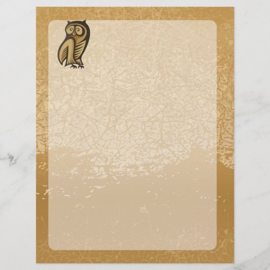 フクロウ記号の色 チラシ (正面)