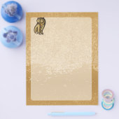 フクロウ記号の色 チラシ (シングル)