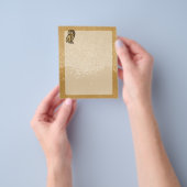 フクロウ記号の色 チラシ (手)