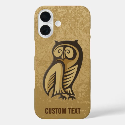 フクロウ記号の色 Case-Mate iPhoneケース (裏面)