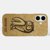 フクロウ記号の色 Case-Mate iPhoneケース (裏面 (横))