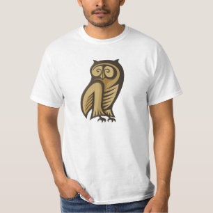 フクロウ記号の色 Tシャツ