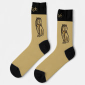フクロウ記号カラーソックス ソックス (左)