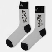 フクロウ記号ブラックソックス ソックス (左)