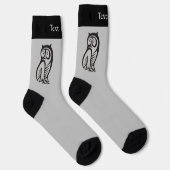 フクロウ記号ブラックソックス ソックス (右)