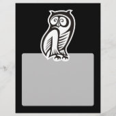 フクロウ記号(白) チラシ (裏面)