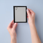 フクロウ記号（白） チラシ (手)