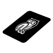 フクロウ記号（白） マグネット (左側)