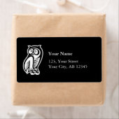 フクロウ記号（白） ラベル (インサイチュ)