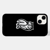 フクロウ記号（白） Case-Mate iPhoneケース (裏面 (横))