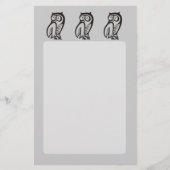 フクロウ記号（黒） チラシ (正面)