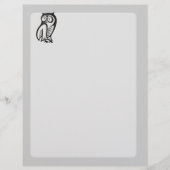 フクロウ記号（黒） チラシ (正面)