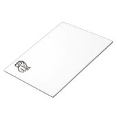 フクロウ記号（黒） ノートパッド (アングル)