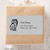 フクロウ記号（黒） ラベル (インサイチュ)