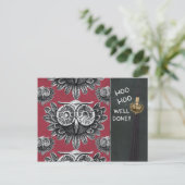 フクロウ試験おめでとうCC0834 Hoo Hoo Well done ポストカード (スタンド正面)