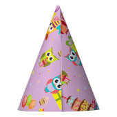 フクロウ誕生日パーティーキュート パーティーハット (裏面)