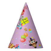 フクロウ誕生日パーティーキュート パーティーハット (左)