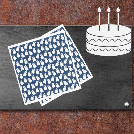 フクロウ誕生日パーティー スタンダードランチョンナプキン