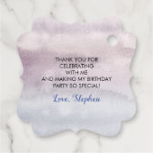 フクロウ誕生日パーティー フェイバータグ (裏面)