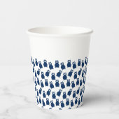 フクロウ誕生日パーティー 紙コップ (裏面)