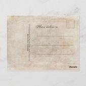 フクロウ誕生日マジカルサンキュー ポストカード (裏面)