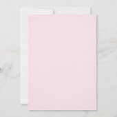 フクロウ誕生日招待状（ピンク） 招待状 (裏面)