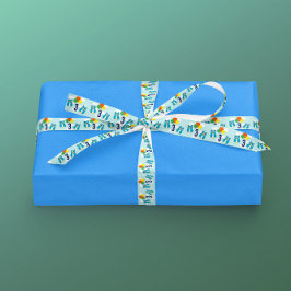 フクロウ誕生日 サテンリボン