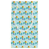 フクロウ誕生日 スモールペーパーバッグ (正面)