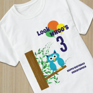 フクロウ誕生日 Tシャツ