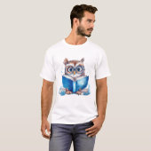 フクロウ読の本 Tシャツ (正面フル)