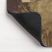 フクロウ読は月明かりの下 マウスパッド (コーナー)