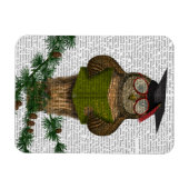 フクロウ読オンブランチ マグネット (横)