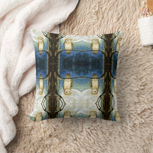 フクロウ議会 クッション (ブランケット)