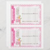 フクロウ赤ちゃんシャワーアルファベットネームゲーム (正面/裏面)