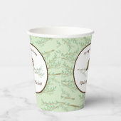 フクロウ赤ちゃんシャワーウッドランド 紙コップ (右)