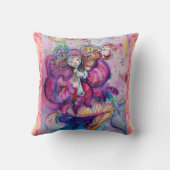 フクロウ赤ちゃんシャワー付きミュージカルピンクピエロ クッション (裏面)