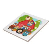 フクロウ農家 タイル (側面)