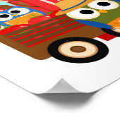 フクロウ農家 ポスター (角)