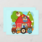 フクロウ農家 ポストカード (正面/裏面)