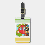 フクロウ農家 ラゲッジタグ (正面縦)