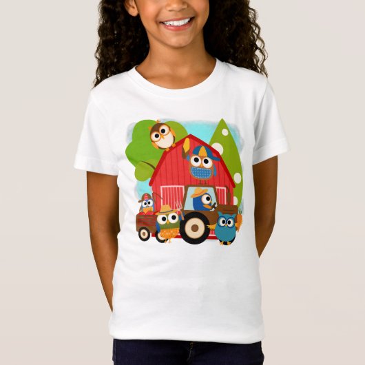 フクロウ農家 Tシャツ (正面)